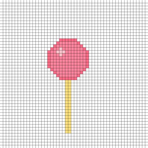 Pink Lollipop Perler Pattern Perler Bead Pattern Bead Sprites Food Fuse Bead Patterns