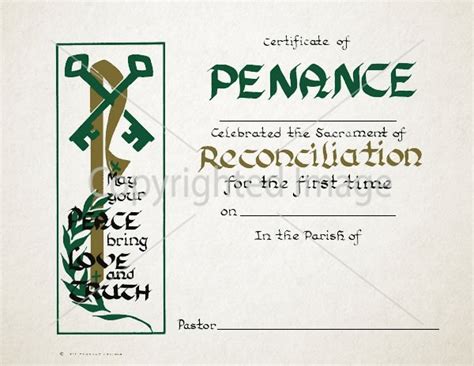 Profession Of Faith Certificates Renovar Designs