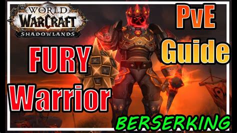 Wow Sl Fury Warrior Talent Guide Youtube