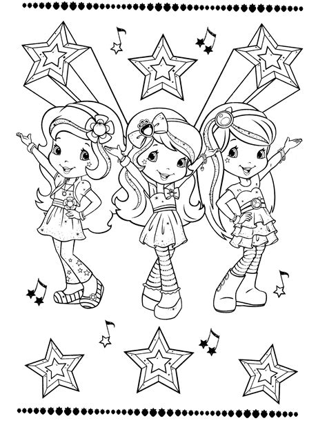 Strawberry Shortcake And All Friends Coloring Pages Coloring Home 51870