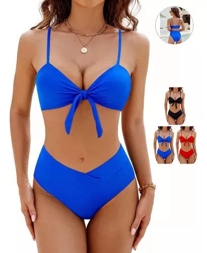 Traje De Ba O Bikini Con Lazo For Mujer Tankini Dama Meses Sin