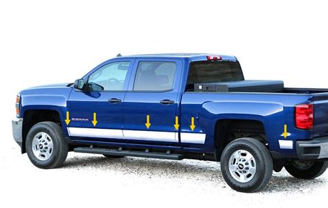 Tyger Auto Compatible With 2014 2018 Gmc Sierra Crew Cab 68 Bed Rocker Panel Trim