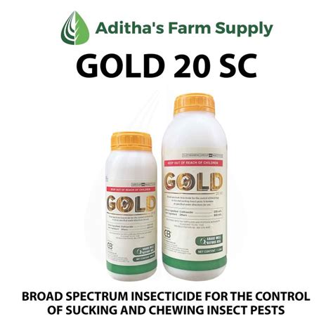 Insecticide Gold 20 SC Clothianidin 500ml Lazada PH