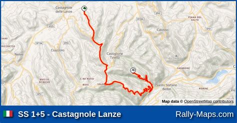 Ss Castagnole Lanze Stage Map Rally Del Tartufo Rally Il