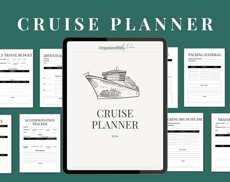 Cruise Planner Digital Cruise Planner Holiday Planner Vacation Planner Cruise Journal