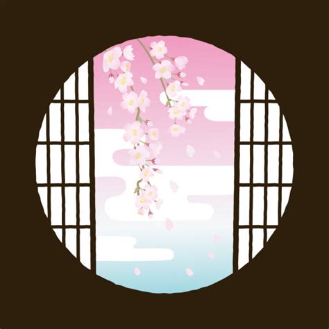 230 Japan Circle Window Stock Illustrations Royalty Free Vector