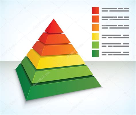 Diagrama Piramidal Vector De Stock De Levente