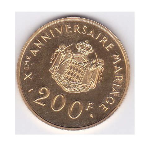 Monaco 200 Francs 1966 Grace Kelly Goud Catawiki