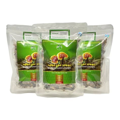 Nấm Lim Xanh Quảng Nam Linasa Thái Lát 500g