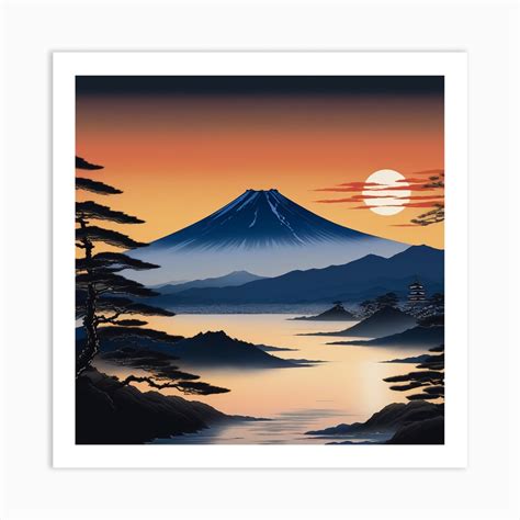 Mt Fuji 1 Art Print By Shaks Legion Fy