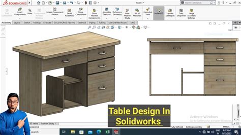 Solidworks Tutorials How To Design Table In Solidworks Solidworks