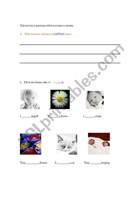 English Test ESL Worksheet By Errie