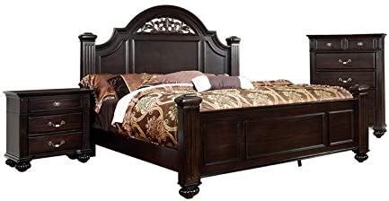 Amazon Furniture Of America Foa Damos Pc Dark Walnut Solid Wood