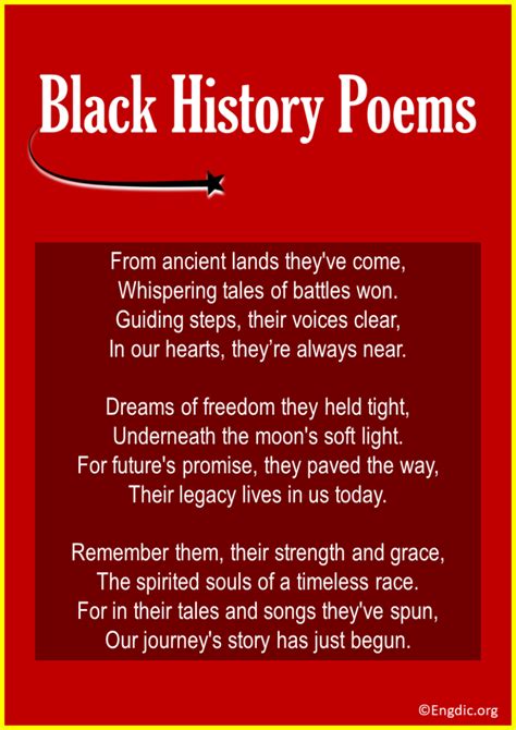 10+ Short & Inspirational Black History Poems (Kids, Youth, Church) - EngDic