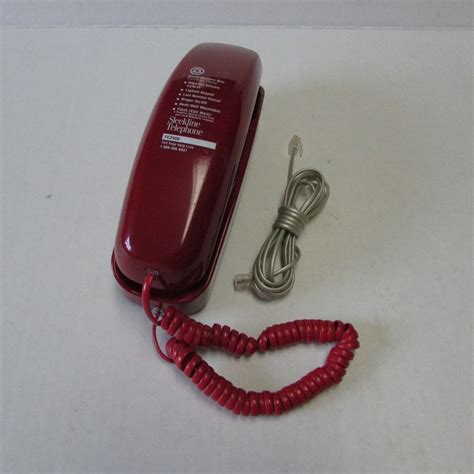 Vintage Darker Red Southwestern Bell Trim Slim Line Telephone Hac