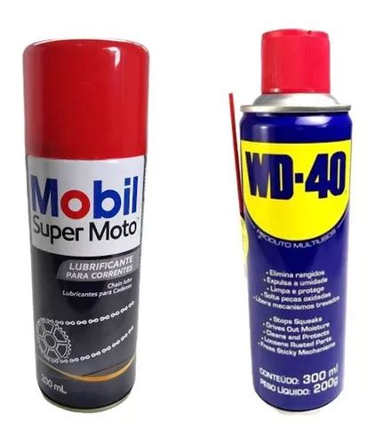 Lubrificante Corrente Mobil Super Moto Chain Lub 200ml Wd