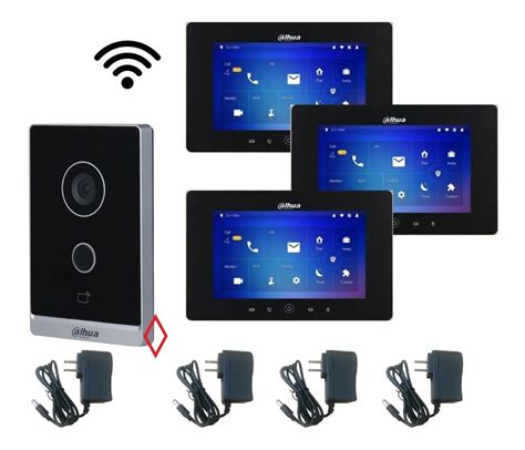 Kit Video Portero Dahua Monitores Ip Touch Pulgadas Wifi