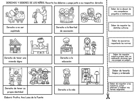 Estupendos materiales para trabajar los derechos y deberes de los niños