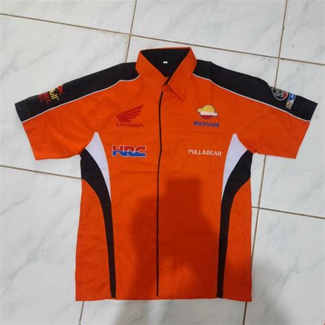 Jual KEMEJA REPSOL KEMEJA BALAP KEMEJA KUALITAS BORDIR KEMEJA