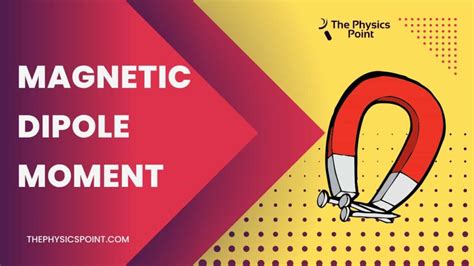 What Is Magnetic Dipole Moment Definition Formula And Unit