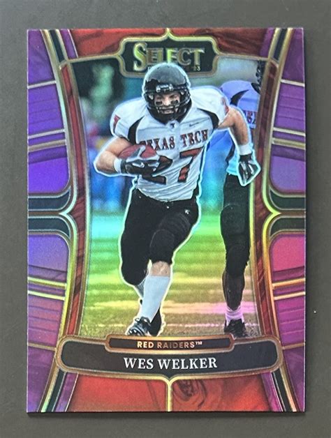 2023 Select Draft Picks Prizms Purple 98 Wes Welker Seria Flickr