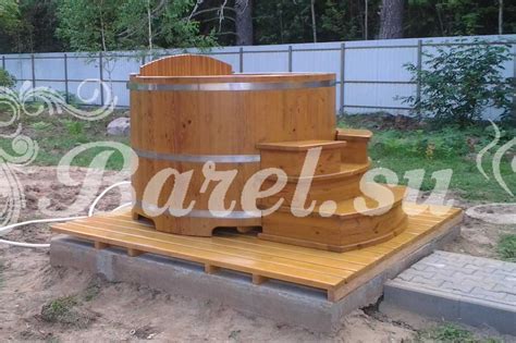 Купели из дерева - примеры готовых работ от ООО "Барель".
