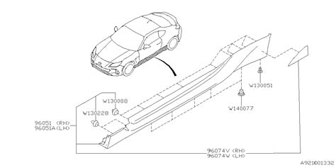 Subaru Brz Rocker Panel Guard Side Spoiler Spoiler Sd Right Crystal