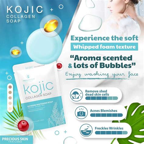 Precious Skin Kojic Collagen Soap 60g Sinin