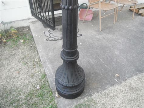 Vintage Cast Iron Lamp Post For Sale | Antiques.com | Classifieds