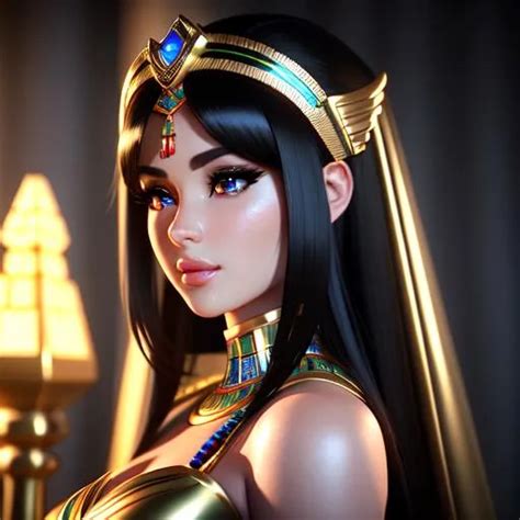 Cleopatra Perfect Beauty Long Dark Hair Facial Cl