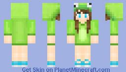 Frog Girl Minecraft Skin