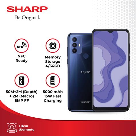 Jual Sharp AQUOS V6 4 64 NFC Smartphotne Garansi Resmi Shopee Indonesia