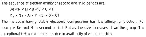 50what Should Be The Order Of 2nd And 3rd Period Elements Of Electron