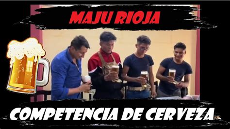 Maju Rioja En Una Competencia De Cerveza Junto A Su Hermano Teka Rioja