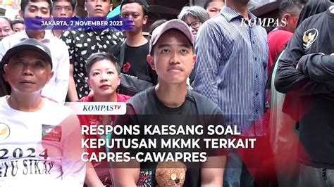 Kaesang Tegas Psi Komitmen Dukung Prabowo Apa Pun Putusan Mkmk Video