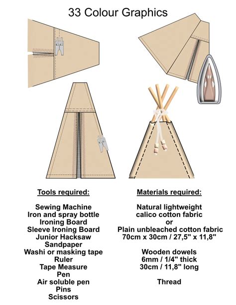 Teepee Toy Pattern Pdf Pattern Tutorial Softie Sewing Pattern