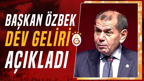 Dursun Özbek Galatasaray daki Dev Geliri Açıkladı YouTube