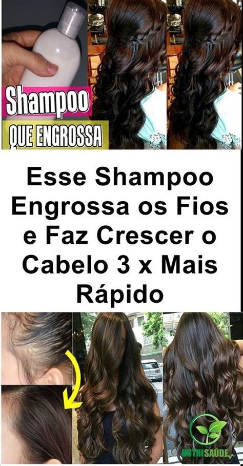 Shampoo Caseiro Para Engrossar O Cabelo Finos E Ralos Crescer Cabelo