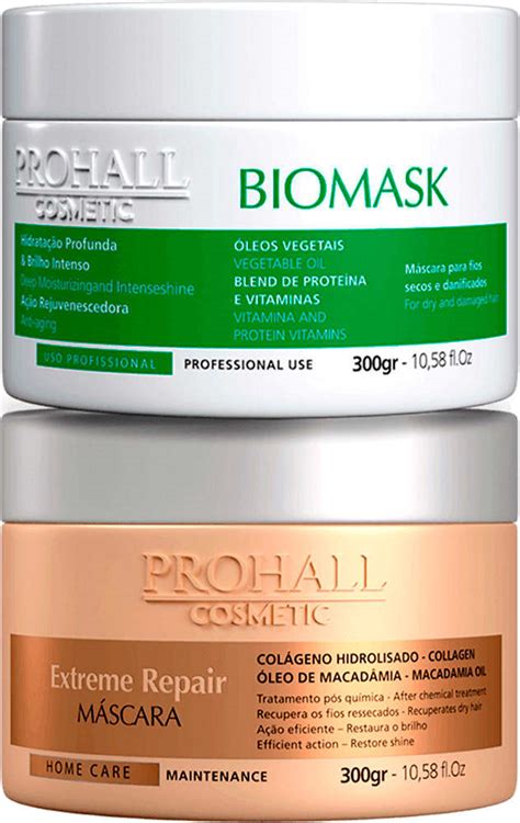 Kit Prohall Cosmetic Biomask Extreme Repair Beleza Na Web