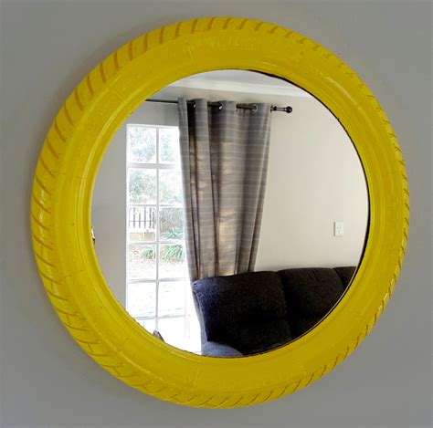 Coloured Motorbike Tyre Mirror