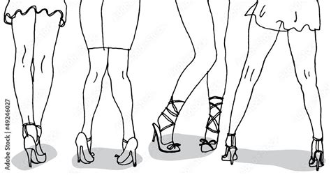 Sexy Legs Stock Vector Adobe Stock