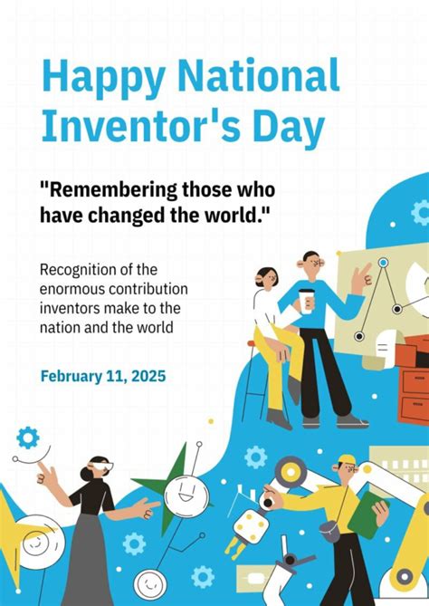 National Inventors Day Free Poster Template Piktochart