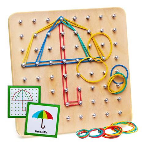 Juguetes Montessori Panda Brothers Geoboard De Madera Fr21jm Cuotas