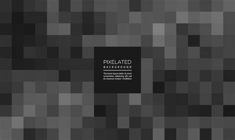 Premium Vector Abstract Grey Pixelated Background