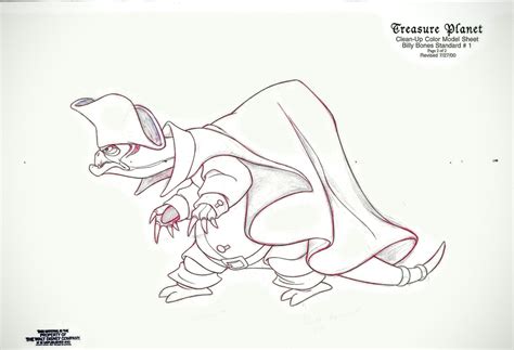 TREASURE PLANET Production BILLY BONES Model SHEET COPY #GB, 60% OFF