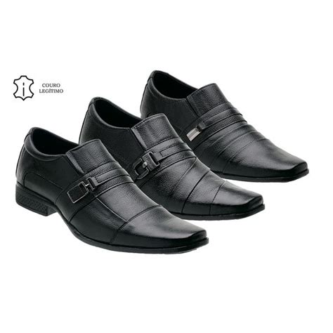 Kit Pares De Sapato Social Masculino Em Couro Leg Timo Iden Shoes