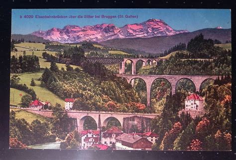 AK Bruggen Eisenbahnbrücke Sitter St Gallen Gel 1929 Kaufen auf Ricardo