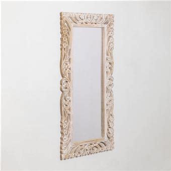 Miroir Mural Rectangulaire En Bois De Manguier Zargor Sklum Bois Blanc