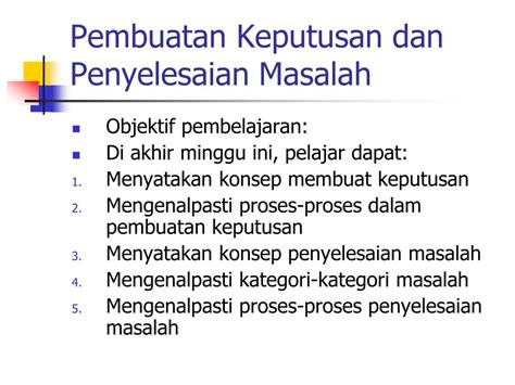 Ppt Pembuatan Keputusan Dan Penyelesaian Masalah Powerpoint