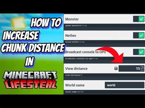 How To Increase Chunk Distance In Aternos Youtube